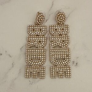 Elegant Gold Bridal Earrings